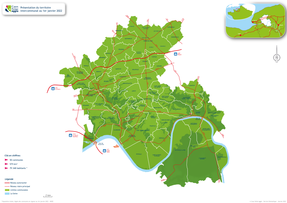 Plan gnral de Caux Seine agglo